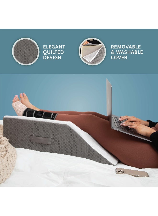 Kölbs Double Or Single Leg Elevation, Post Surgery Leg, Knee Wedge Pillow to Elevate Knee, Leg Rest for Bed, Foot Pillow for Bed (Double Leg) - Image 2